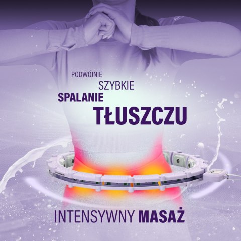 HHM14 HULA HOP VIOLET Z MAGNESAMI I OBCIĄŻNIKIEM + LICZNIK HMS
