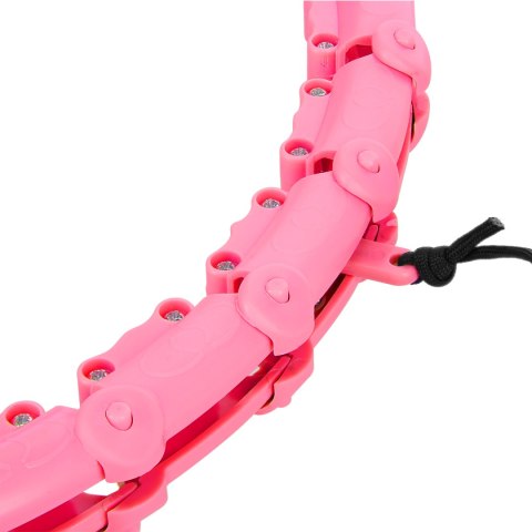 ZESTAW HULA HOP OHA02 PINK Z WYPUSTKAMI I OBCIĄŻNIKIEM ONE FITNESS + PAS BR160