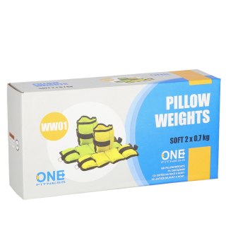 WW01 GREEN OBCIĄŻNIKI 2 x 0.7 KG ONE FITNESS
