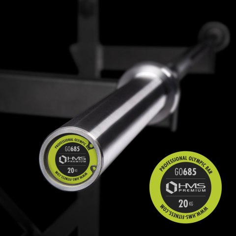 GO685 + ZG1000R GRYF OLIMPIJSKI 20KG 2200MM HMS PREMIUM