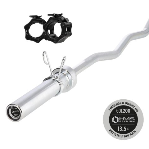 GOL200 + (ZG 1000B) GRYF OLIMPIJSKI ŁAMANY 13.5KG 1500MM HMS PREMIUM