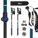 TK8601 BLUE KIJE TREKKINGOWE ALUMINIOWE NILS