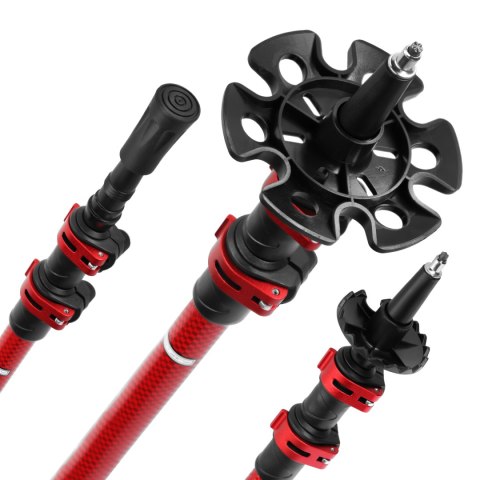 TK8601 RED KIJE TREKKINGOWE ALUMINIOWE NILS