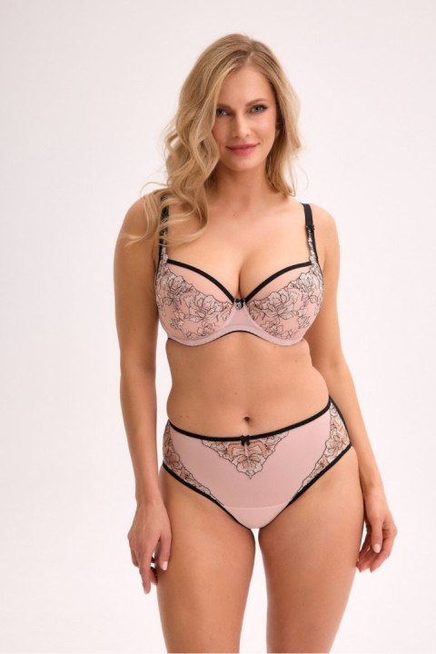 Biustonosz Soft Biustonosz Semi-Soft Model Xenia 1332 Pink/Black - Gaia