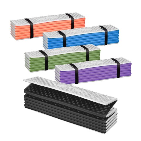 NC17103 KARIMATA SKŁADANA TURYSTYCZNA Z PODBICIEM ALUMINIOWYM + XPE 195 CM CZARNA NILS CAMP