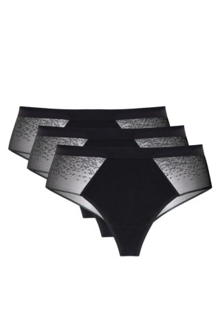 Komplet Stringi Model Hela 3pack S Black - Gorteks