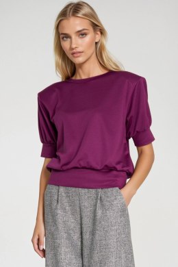 Bluza z krótkim rękawem BL12 Purpura - Nife