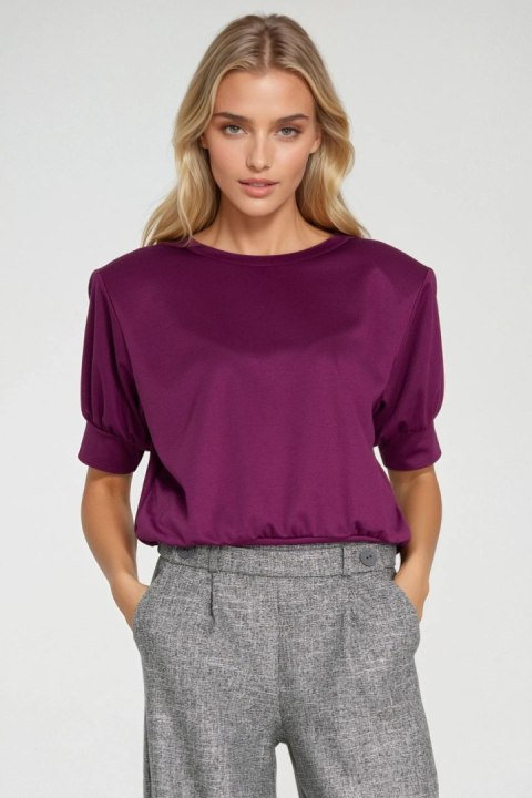 Bluza z krótkim rękawem BL12 Purpura - Nife