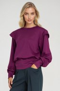 Bluza z wysokimi ściągaczami BL10 Purpura - Nife