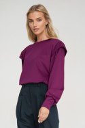 Bluza z wysokimi ściągaczami BL10 Purpura - Nife