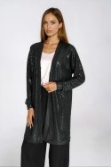 Cienki cekinowy blezer Z95 Black - Nife