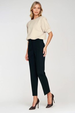 Bluza z krótkim rękawem BL12 Beige - Nife