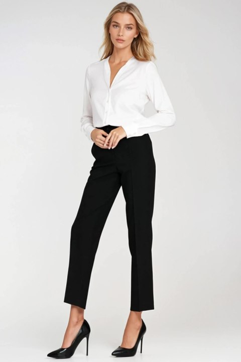 Bluzka z dekoltem w literę V B206 Ecru - Nife