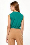 Zielona wiskozowa bluzka bez rękawów B207 Green - Nife