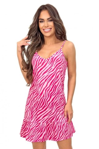Koszulka nocna Koszula Nocna Model Zebra Fuksja - Donna