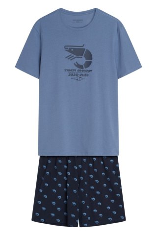 Piżama Męska Model Brad 44520 Indygo - Henderson