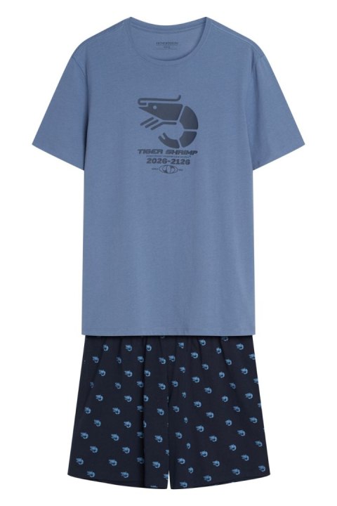 Piżama Męska Model Brad 44520 Indygo - Henderson