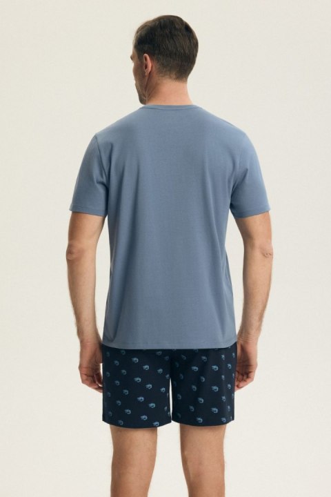 Piżama Męska Model Brad 44520 Indygo - Henderson