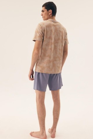 Piżama Męska Model South 42599-02X Beige/Blue - Henderson