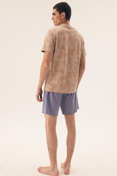 Piżama Męska Model South 42599-02X Beige/Blue - Henderson