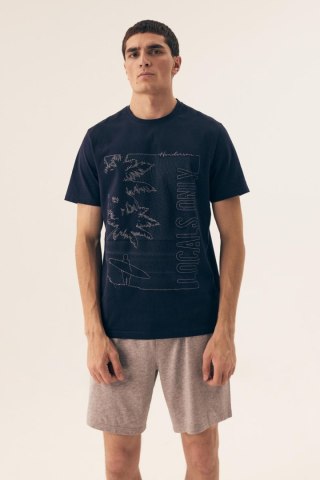 Piżama Męska Model Surf 42598-59X Navyy - Henderson