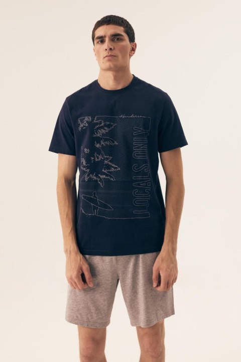 Piżama Męska Model Surf 42598-59X Navyy - Henderson