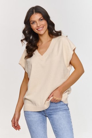 Kamizelka Model S157 Light Beige - Makadamia