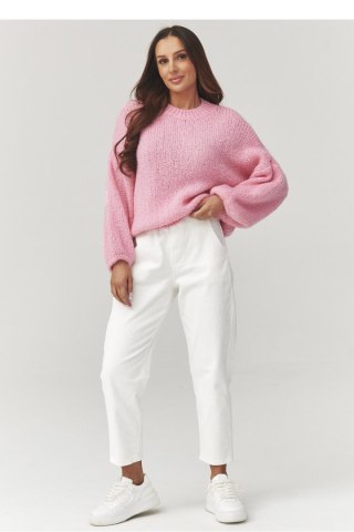 Sweter Damski Model C37 Powder Pink - Makadamia