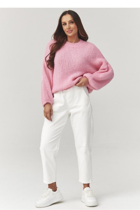 Sweter Damski Model C37 Powder Pink - Makadamia