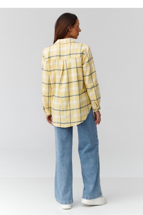 Koszula Damska Model C35 Wzór 10 - Makadamia