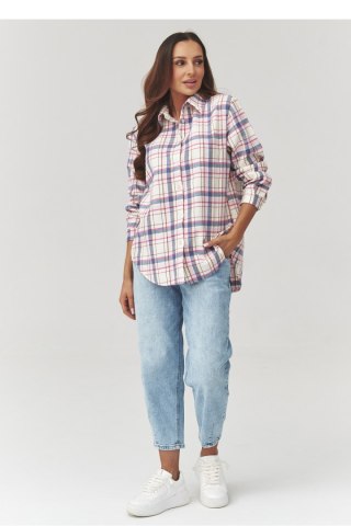 Koszula Damska Model C35 Wzór 4 - Makadamia