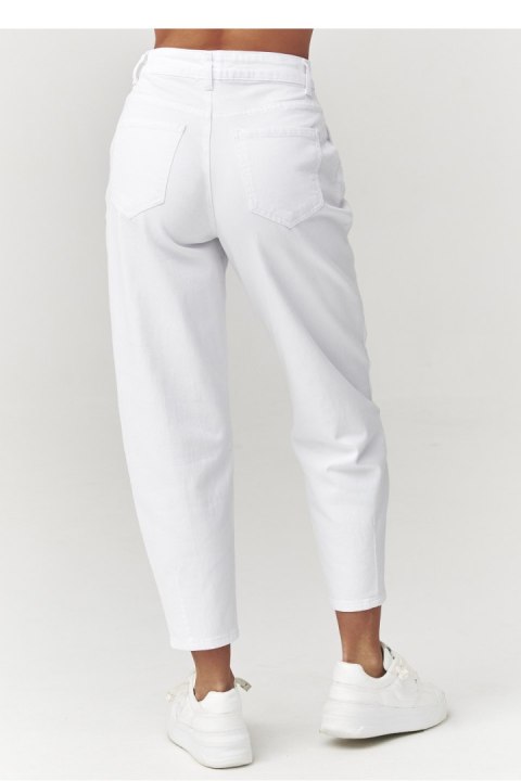 Spodnie Jeansy Damskie Model C31 White - Makadamia