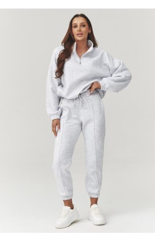 Spodnie Komplet Model A13 Grey Melange - Makadamia