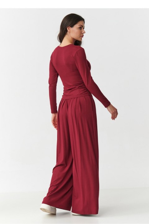 Spodnie Komplet Model M892 Bordo - Makadamia