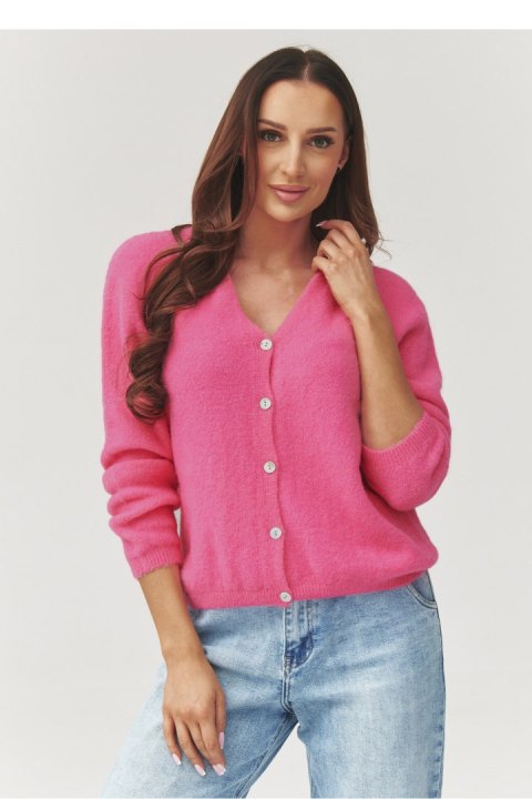 Sweter Damski Model C38 Baby Pink - Makadamia