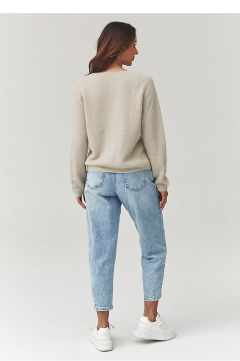 Sweter Damski Model C38 Light Beige - Makadamia