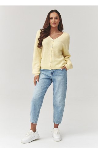 Sweter Damski Model C38 Yellow - Makadamia