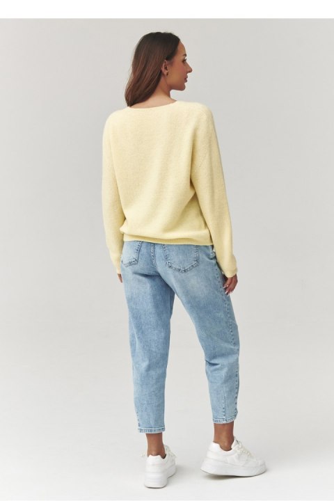 Sweter Damski Model C38 Yellow - Makadamia