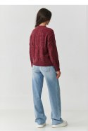 Sweter Damski Model S169 Bordo - Makadamia