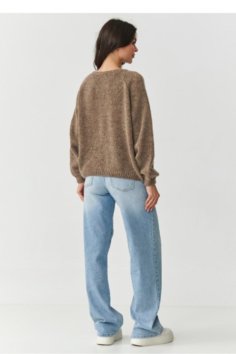 Sweter Kardigan Model S170 Tabacco - Makadamia