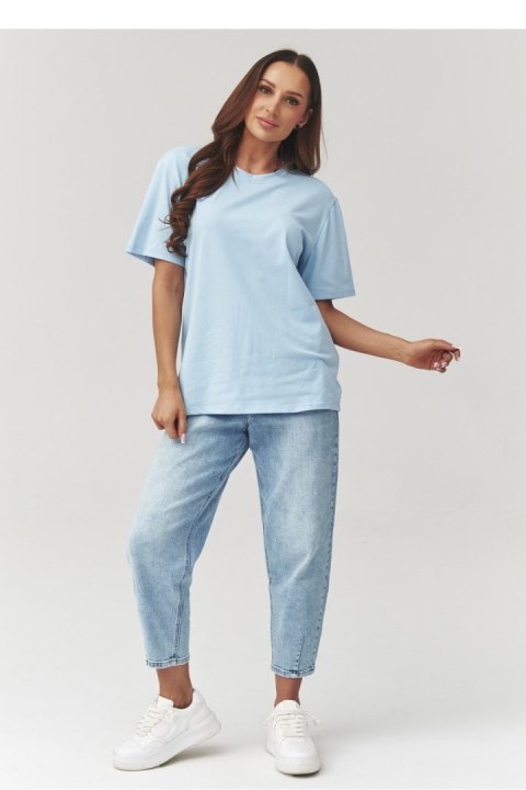 Tshirt Damski Model C41 Błękit - Makadamia
