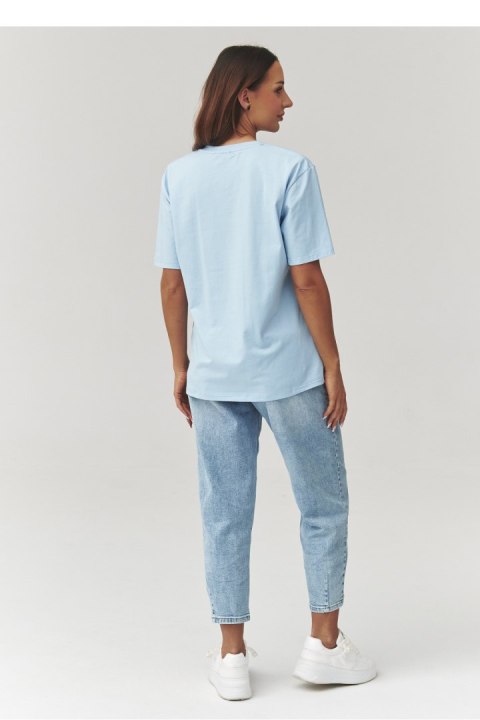 Tshirt Damski Model C41 Błękit - Makadamia
