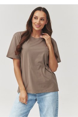 Tshirt Damski Model C41 Mocca - Makadamia