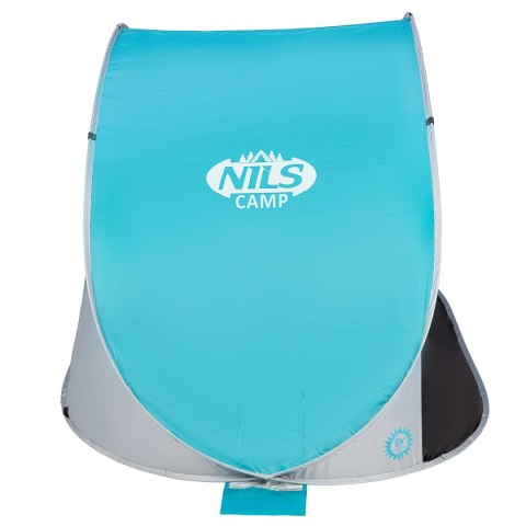 NC3174 TURKUSOWO-SZARY NAMIOT PLAŻOWY SAMOROZKŁADAJĄCY PODŁOGA NILS