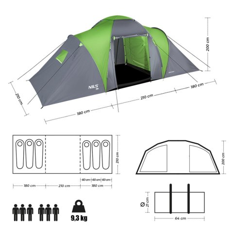 NC6031 NAMIOT KEMPINGOWY HIGHLAND NILS CAMP