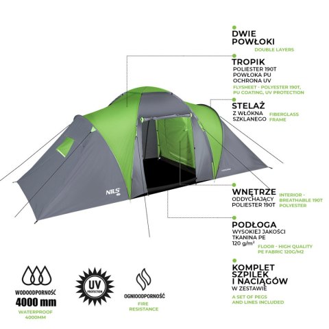NC6031 NAMIOT KEMPINGOWY HIGHLAND NILS CAMP