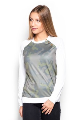 Bluzka Model K405 Wzór 24 White - Katrus