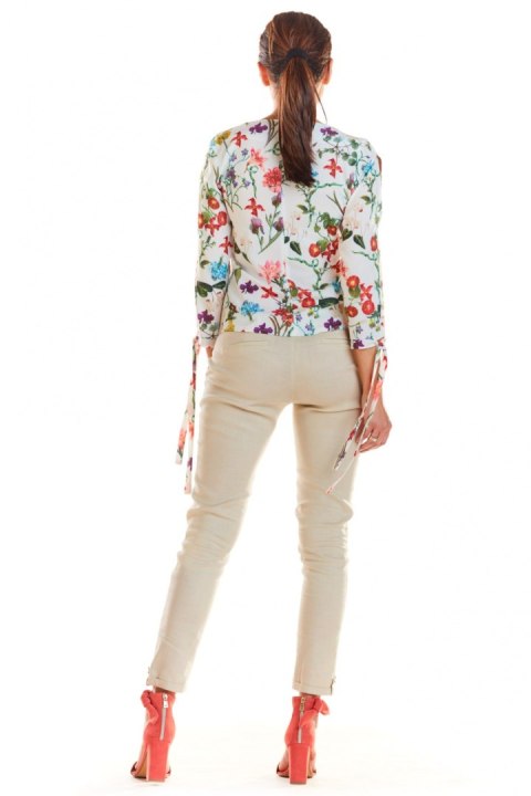 Bluzka Model M191 Flowers Ecru - Infinite You