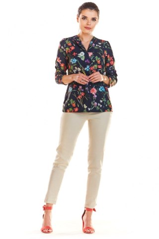 Bluzka Model M193 Flowers Navy - Infinite You