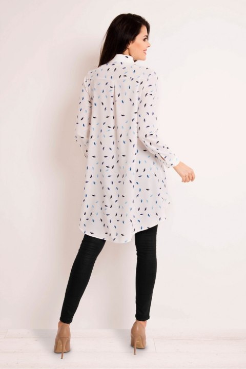 Koszula Damska Model M125 Blue Parasolki - Infinite You